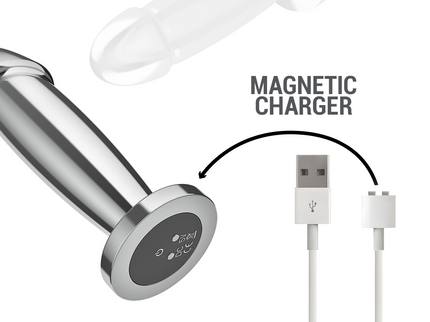 INTENSE - ANAL PLUG 10 VIBRATIONS METAL DILDO WITH REMOTE CONTROL M