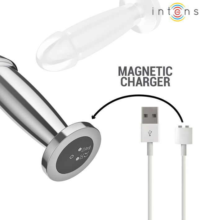 INTENSE - ANAL PLUG 10 VIBRATIONS METAL DILDO WITH REMOTE CONTROL M