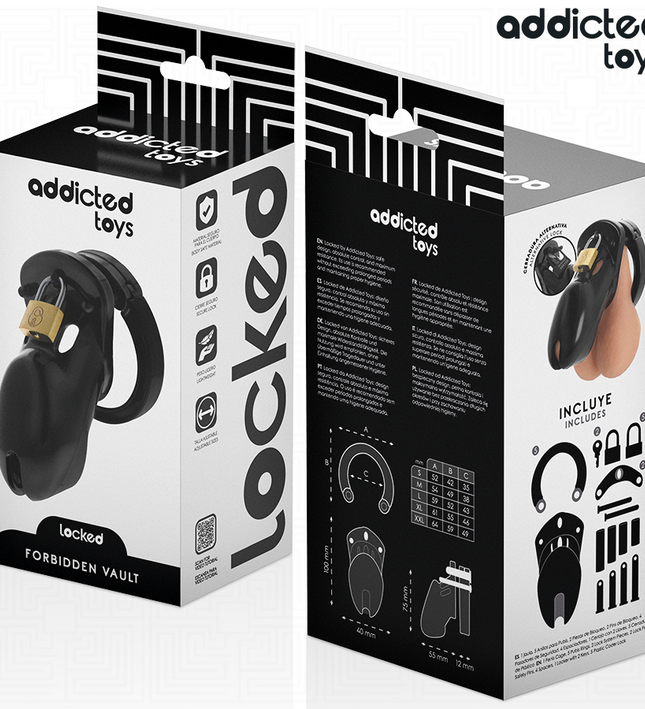 ADDICTED TOYS LOCKED - FORBIDDEN VAULT PENIS CAGE 10 CM