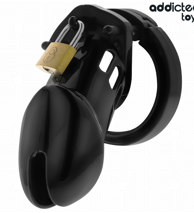 ADDICTED TOYS LOCKED - OBSIDIAN HOLD PENIS CAGE SIZE M