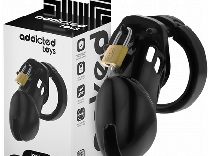 ADDICTED TOYS LOCKED - OBSIDIAN HOLD PENIS CAGE SIZE M