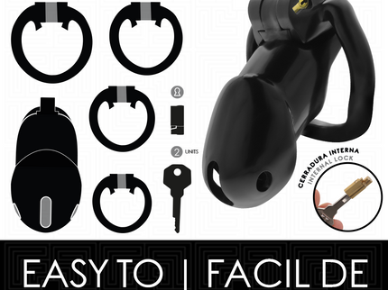 ADDICTED TOYS LOCKED - MINDNIGHT CELL PENIS CAGE SIZE L