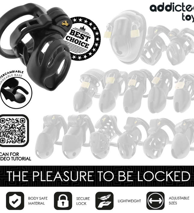 ADDICTED TOYS LOCKED - ETERNAL LOCK PENIS CAGE 9 CM