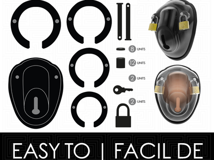 ADDICTED TOYS LOCKED - KEYLESS RESTRAINT PENIS CAGE 11.5 CM