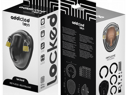 ADDICTED TOYS LOCKED - KEYLESS RESTRAINT PENIS CAGE 11.5 CM