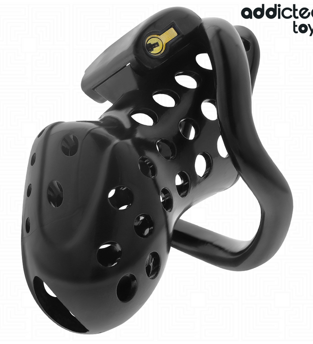 ADDICTED TOYS LOCKED - CHAINED HOLLOW PENIS CAGE 10.5 CM