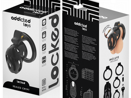 ADDICTED TOYS LOCKED - SEALED CRYPT PENIS CAGE 8 CM