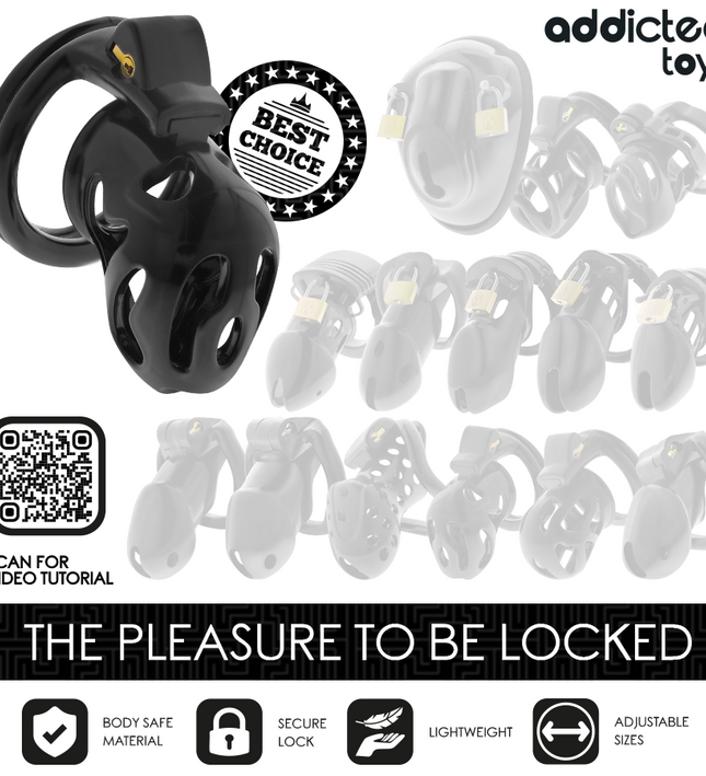 ADDICTED TOYS LOCKED - SEALED CRYPT PENIS CAGE 8 CM