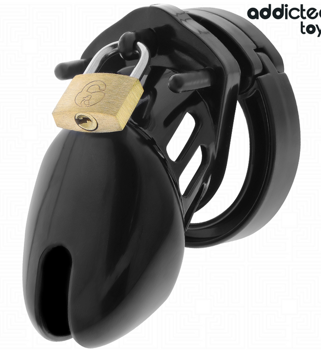 ADDICTED TOYS LOCKED - OBSIDIAN HOLD PENIS CAGE SIZE S
