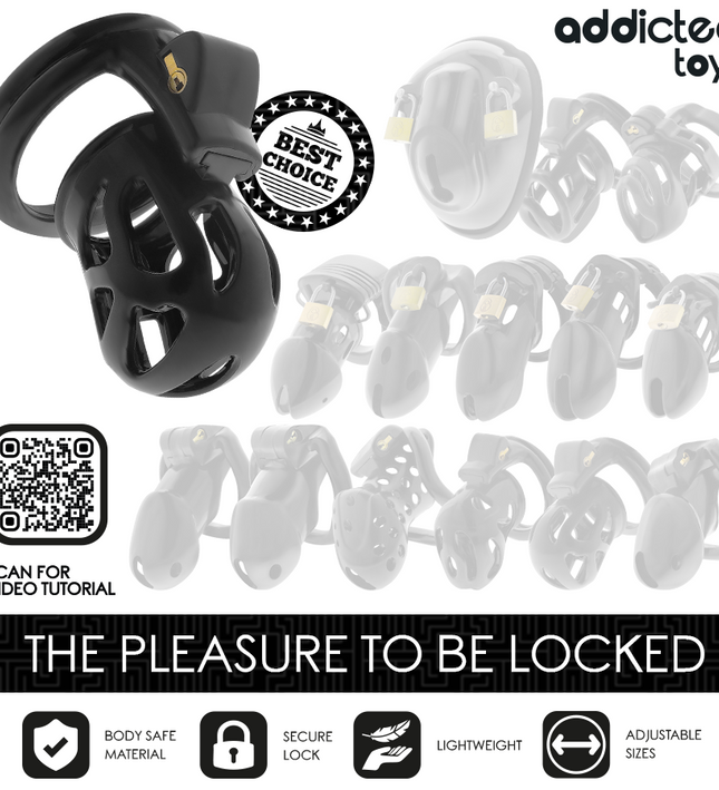 ADDICTED TOYS LOCKED - SILENT KEEP PENIS CAGE 7.5 CM