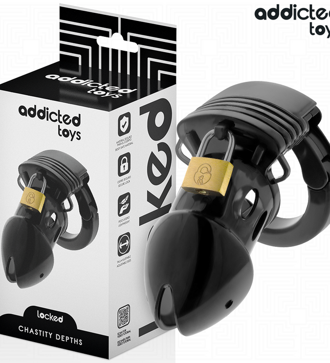ADDICTED TOYS LOCKED - CHASTITY DEPTHS PENIS CAGE 7.5 CM