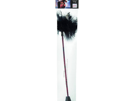 CALEXOTICS - SCANDAL BLACK FEATHER WHIP