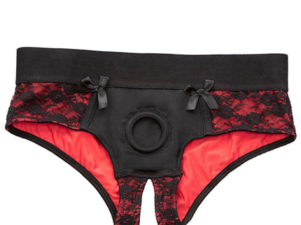 CALEXOTICS - SCANDAL SET OF CROTCHLESS PANTIES WITH DILDO SIZE S/M