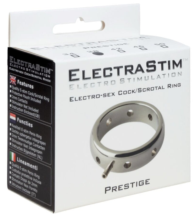 ELECTRASTIM - PRESTIGE ELECTROMAGNETIC METAL PENIS RING 50 MM