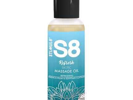 STIMUL8 - S8 REFRESH EROTIC COTTON MASSAGE OIL 50 ML