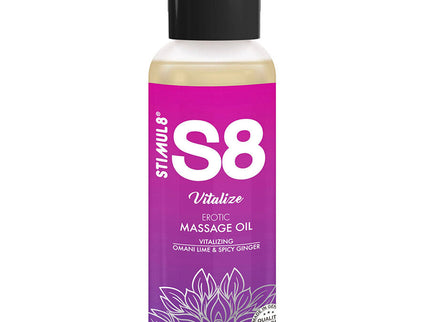 STIMUL8 - S8 VITALIZE LIME MASSAGE OIL 125 ML