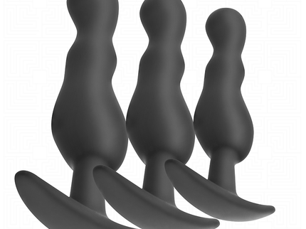 ADDICTED TOYS - SET OF 3 ANAL PLUG SILICONE MODEL 1