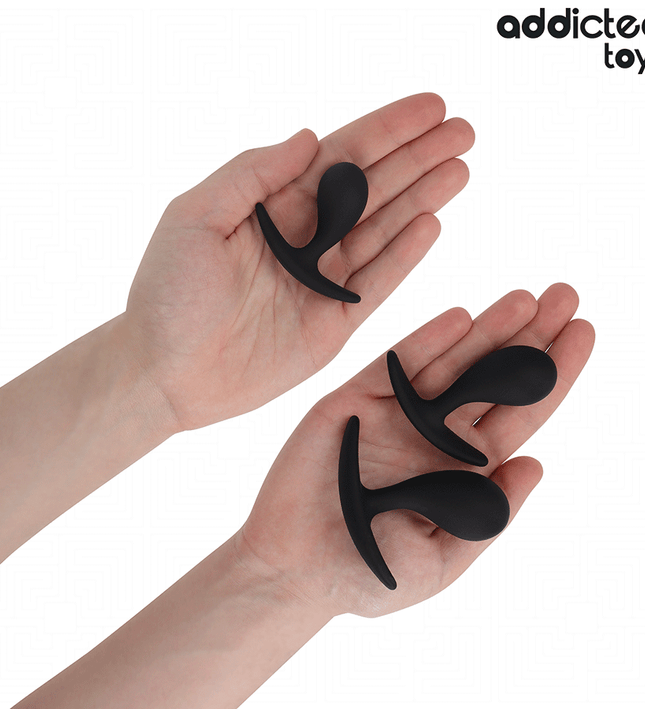 ADDICTED TOYS - SET OF 3 ANAL PLUG SILICONE MODEL 3