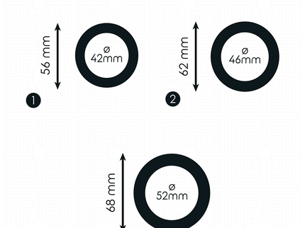 ADDICTED TOYS - SET OF FLAT SILICONE RINGS
