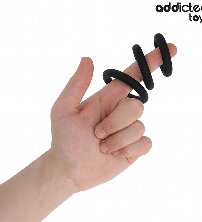 ADDICTED TOYS - SET OF SILICONE RINGS MODEL 1