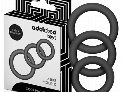 ADDICTED TOYS - SET OF SILICONE RINGS MODEL 1