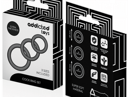 ADDICTED TOYS - SET OF SILICONE RINGS MODEL 1