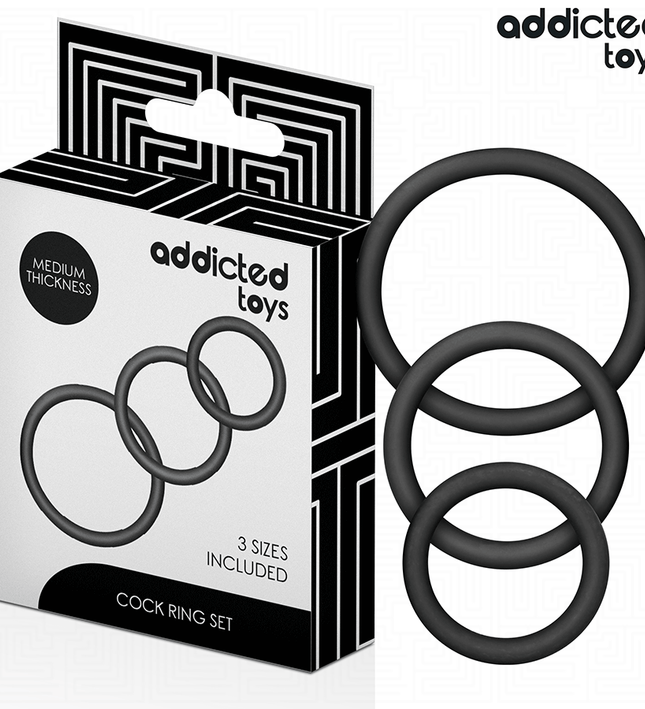 ADDICTED TOYS - SET OF SILICONE RINGS MODEL 2