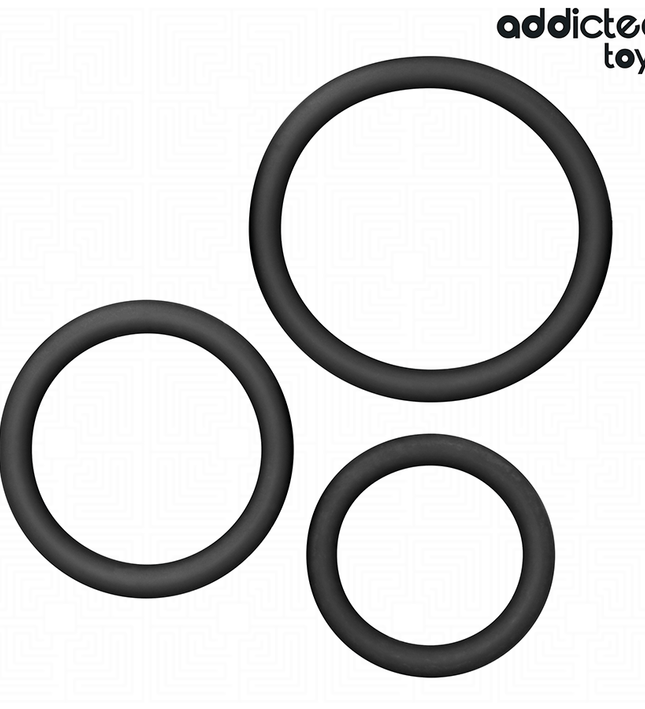 ADDICTED TOYS - SET OF SILICONE RINGS MODEL 2