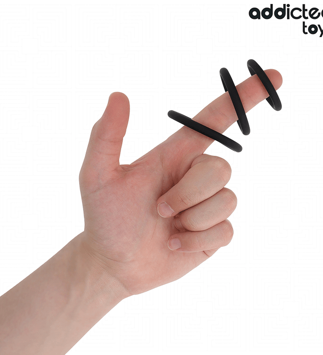 ADDICTED TOYS - SET OF SILICONE RINGS MODEL 2