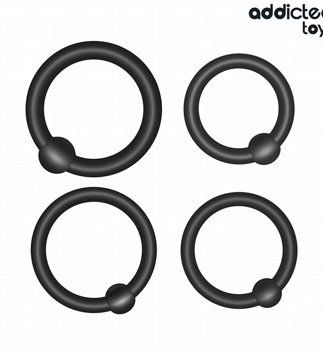 ADDICTED TOYS - SET OF PRESSURE SILICONE RINGS