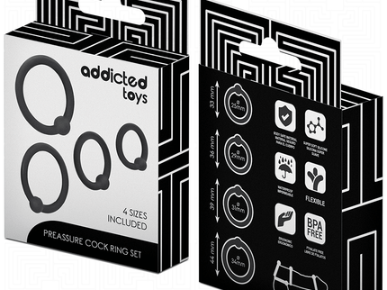 ADDICTED TOYS - SET OF PRESSURE SILICONE RINGS