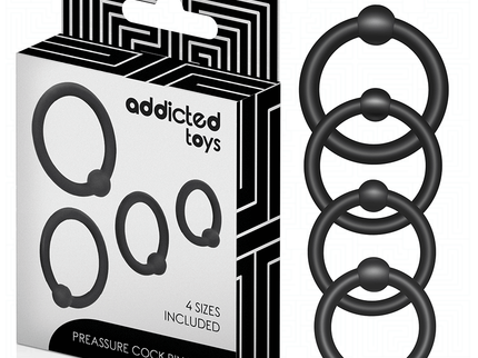 ADDICTED TOYS - SET OF PRESSURE SILICONE RINGS