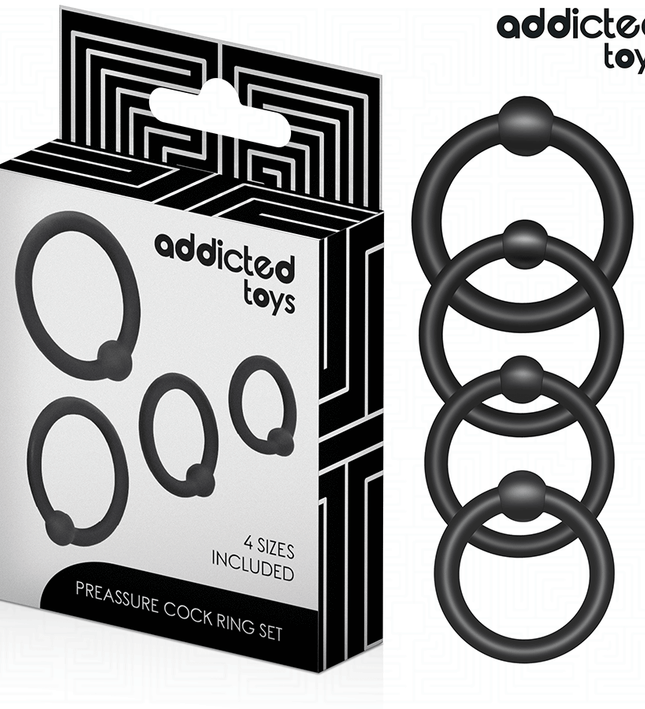 ADDICTED TOYS - SET OF PRESSURE SILICONE RINGS