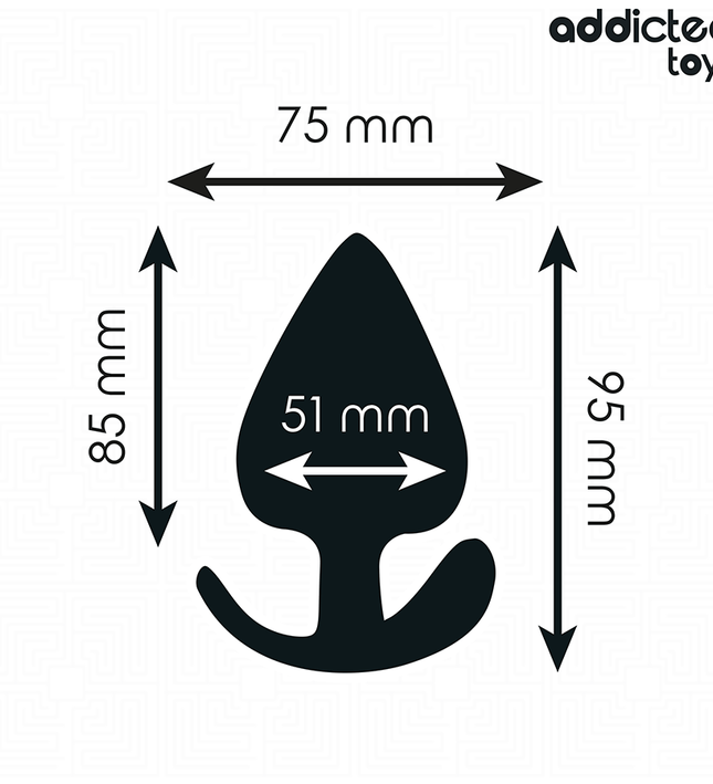 ADDICTED TOYS - ANAL PLUG SILICONE SIZE XL 9.5 CM