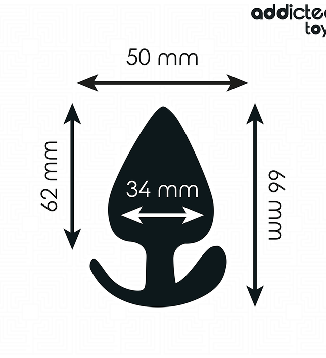 ADDICTED TOYS - ANAL PLUG SILICONE SIZE M 6.6 CM