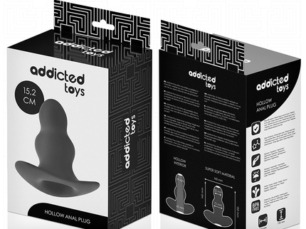ADDICTED TOYS - HOLLOW ANAL PLUG SILICONE SIZE XXL 15.2 CM