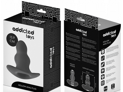 ADDICTED TOYS - HOLLOW ANAL PLUG SILICONE SIZE XL 13.9 CM