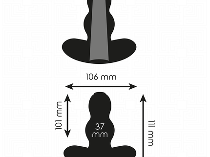ADDICTED TOYS - HOLLOW ANAL PLUG SILICONE SIZE L 11.1 CM