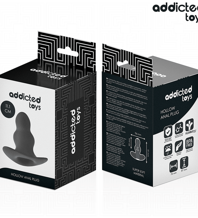 ADDICTED TOYS - HOLLOW ANAL PLUG SILICONE SIZE L 11.1 CM