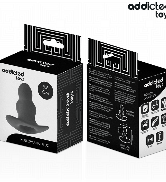 ADDICTED TOYS - HOLLOW ANAL PLUG SILICONE SIZE M 9.6 CM