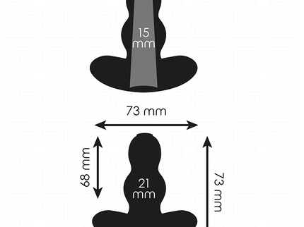 ADDICTED TOYS - HOLLOW ANAL PLUG SILICONE SIZE S 7.3 CM