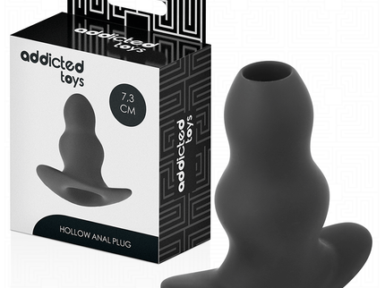 ADDICTED TOYS - HOLLOW ANAL PLUG SILICONE SIZE S 7.3 CM