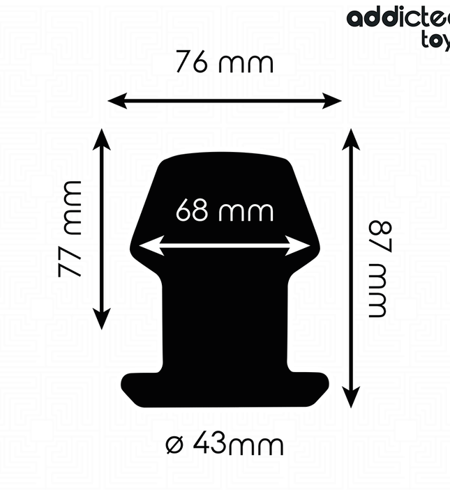 ADDICTED TOYS - EXTREME HOLLOW ANAL PLUG SILICONE SIZE M 8.7 CM