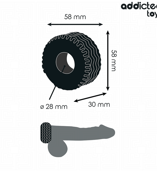 ADDICTED TOYS - EXTRA THICK COCK RING