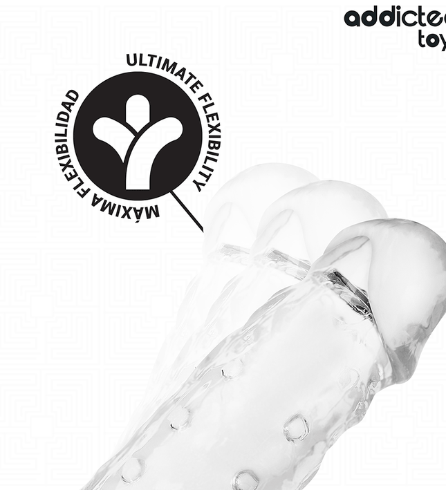 ADDICTED TOYS - TRANSPARENT PENIS EXTENSON SIZE S 23 CM