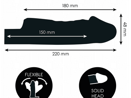 ADDICTED TOYS - TRANSPARENT PENIS EXTENSON 27 CM