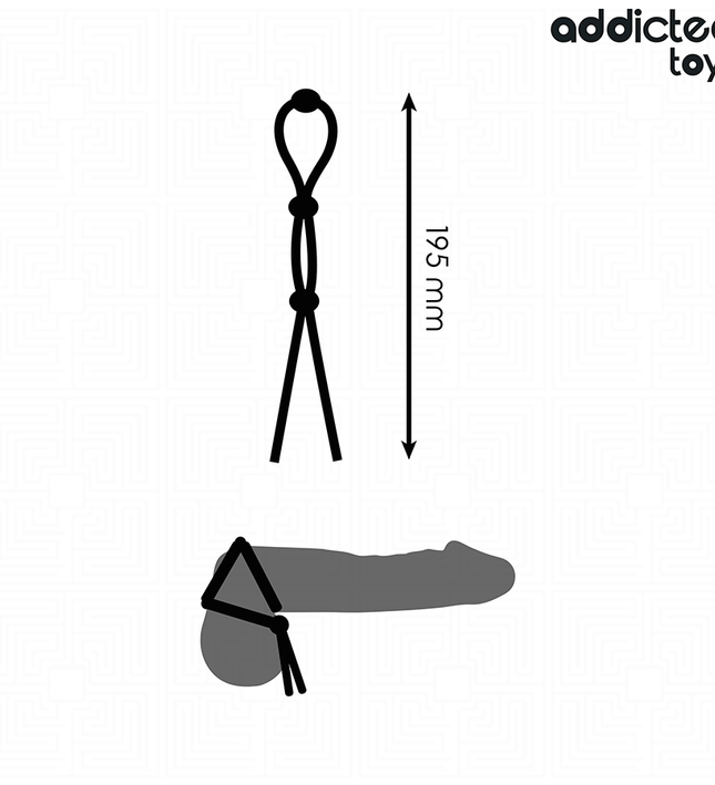 ADDICTED TOYS - SILICONE ROPE FOR THE TRIPLE LOOP PENIS