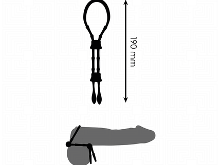 ADDICTED TOYS - ADJUSTABLE SILICONE ROPE FOR THE PENIS