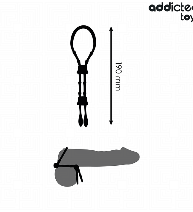 ADDICTED TOYS - ADJUSTABLE SILICONE ROPE FOR THE PENIS