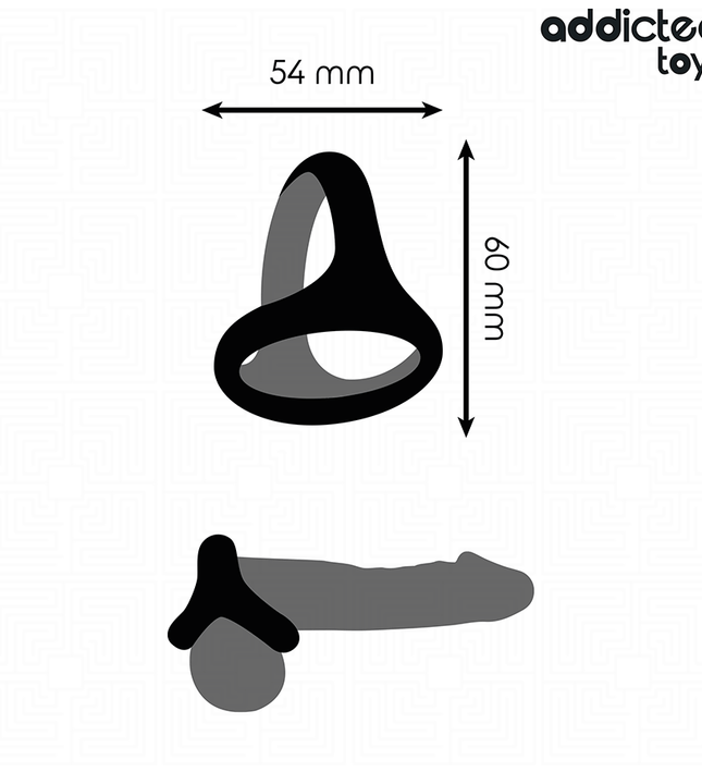 ADDICTED TOYS - THICK TRIPLE PENIS RING